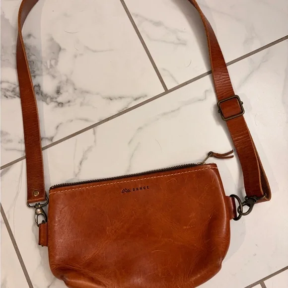 Range leather Atna belt bag cross body tan - Picture 4 of 7